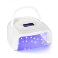White Cordless UV LED Nail Lamp 60W Rechargeable Nail Dryer with Auto Sensor & 4 Timer Modes