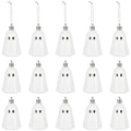 15 Pcs Halloween Hanging Ghost Ornaments Mini Plastic Tree Decorations - Variation 15