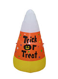 Halloween Inflatable Candy Corn Yard Decor - 4 Ft Tall with LED Lights, Self-Inflates