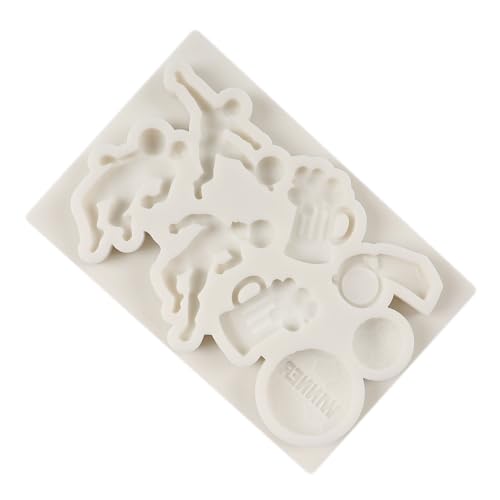 Football Theme Fondant Mold - Silicone Cake Decorating & Crafting Tool - Style A