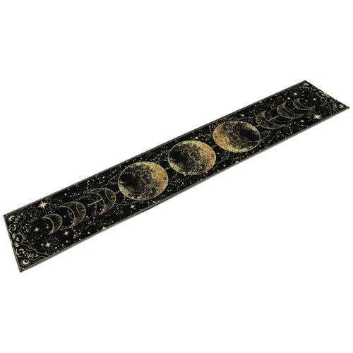 Moon Phase Table Runner 13x72 inches - Celestial Boho Mystic Decor