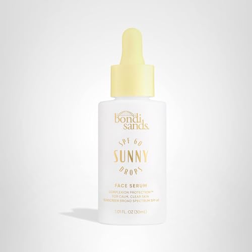 Bondi Sands Sunny Drops SPF 60 Face Serum, Hydrating + Nourishing Broad Spectrum Sunscreen, Lightweight, Silky-Smooth Finish, Oil-Free, 1.01 Fl Oz