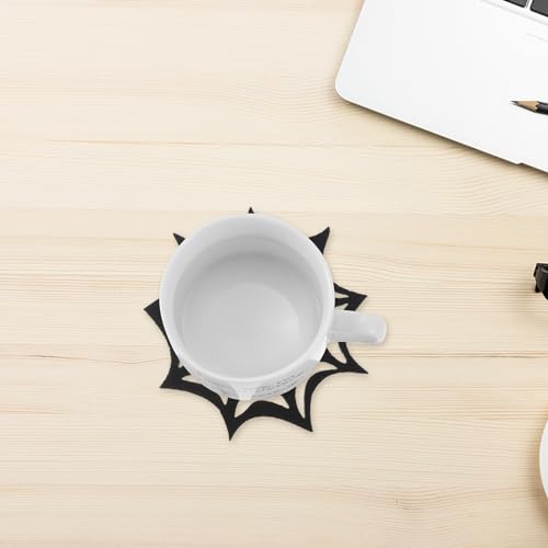 Halloween Drink Coasters 10-Pack Spiderweb Non-Slip Table Mats for Party Decor