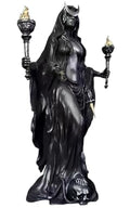Gothic Resin Statue Hecate Torch - Spooky Decor Figurine for Home & Office