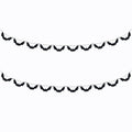 Halloween Bat Garland Felt Banner - Haunted House Decor, Reusable Black Bat Streamer