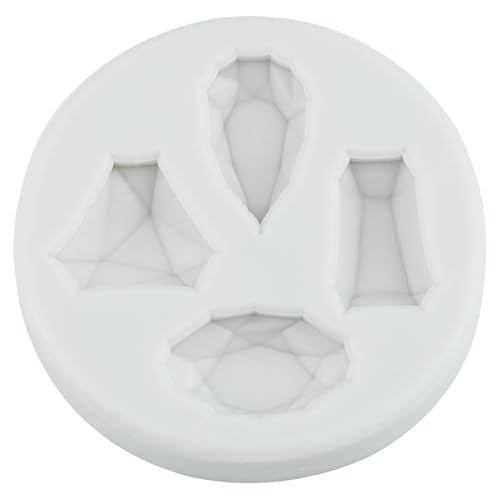 Diamond & Pearl Gem Silicone Mold Set - Style B for Cake Decorating