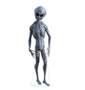 Cardboard People Black Eyed Alien Cardboard Cutout - 72 Inch Life-Size Standee with Assembly