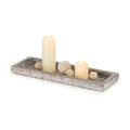 Romadedi Rustic Whitewashed Wood Candle Tray - 15 x 5 Inches, Variation of THIS Listing