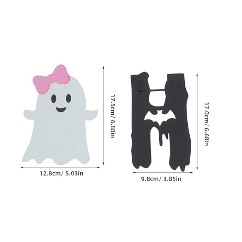 Halloween Ghost Banner Flag for Birthday Party Decorations - 6.83x1 Inches
