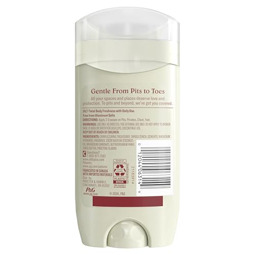 Old Spice Whole Body Deodorant Stick for Men, Aluminum Free, Black Cherry + Bourbon Scent, 24/7 Odor Protection, 24/7 Freshness, Dermatologist Tested, Gentle on Skin, Safe to Use All Over, 3.0 oz
