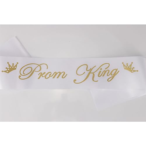 Prom Queen & King Sash Set - Elegant Satin Decorations for Prom & Homecoming