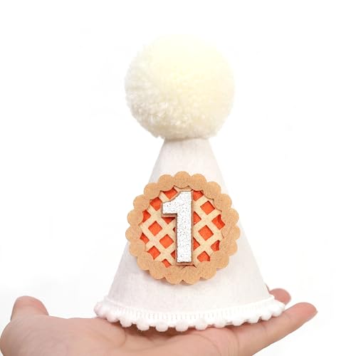 Pumpkin Pie First Birthday Hat - Fall Thanksgiving Party Decor, Rustic Kids Outfit Accessory