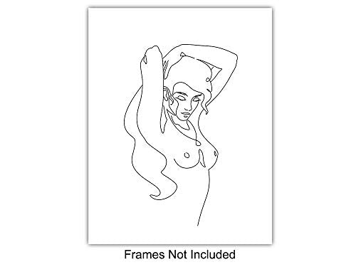 Minimalist Line Art Wall Decor - Modern Abstract Poster for Living Room & Bedroom