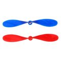 Propeller Hat Accessories 2 Pairs Red & Blue Plastic Spinner Hat Decorations