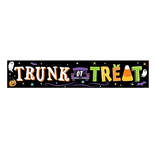 Halloween Car Parade Banner - Trunk or Treat Party Decorations 5ft
