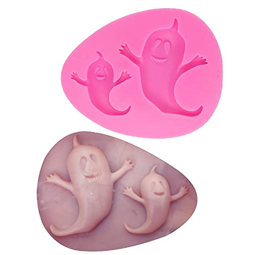 Ghost Shape Silicone Mold for Halloween Cake Decorating Chocolate Candy Baking