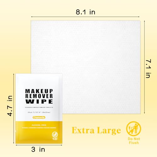 200 Pack Makeup Remover Wipes - Gentle Face Cleansing & Travel-Friendly