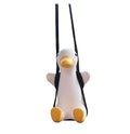 Cool Duck Swing Car Pendant - Cute Animal Rearview Mirror Ornament, Car Interior Decor