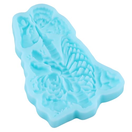 Halloween Skeleton Fondant Mold Butterfly Flower Silicone Mold - Style E