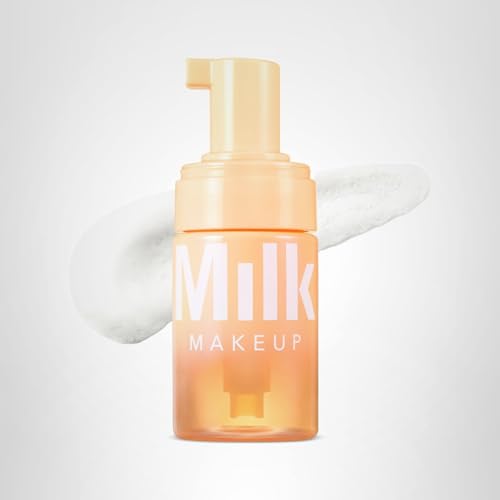 Milk Makeup Cloud Glow Foam Brightening Primer – Face Primer Holds Makeup for Up to 12 Hours + Brightens Skin – Hydrating, Lightweight, Silicone-Free Foam with Naturally Glowy Finish – 0.91 oz
