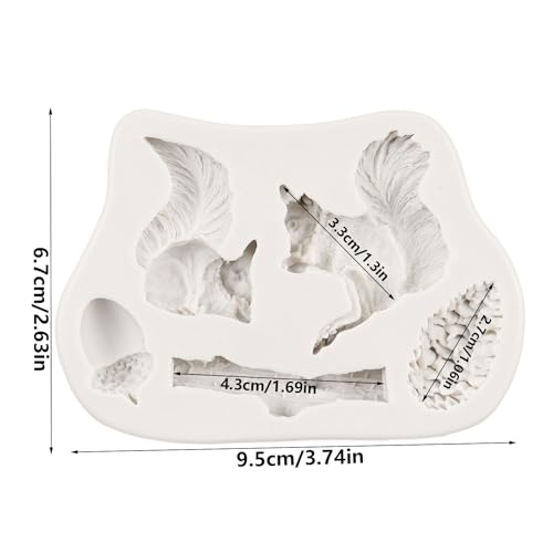 Squirrel Silicone Mold for Cake Decorating & Crafts - Style C