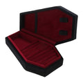 Halloween Theme Velvet Jewelry Storage Box Coffin Necklace Earring Organizer