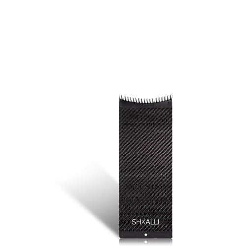 Carbon Fiber Hair Coloring Board with Comb Teeth - Slim Glossy Black Salon Highlighting Tool - S_130345