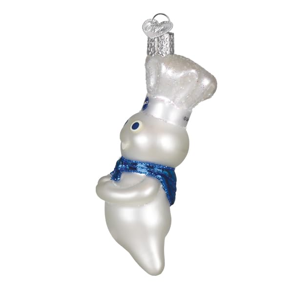 Glass Holiday Ornament - Pillsbury Doughboy Christmas Tree Decoration