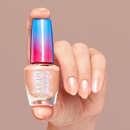 OPI RapiDry Quick Dry Nail Polish & Clear Coat - Soft Peach Pearl, Touchy Feely