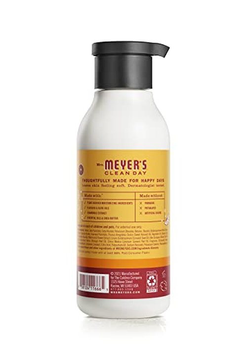 MRS. MEYER'S CLEAN DAY Body Lotion for Dry Skin, Non-Greasy Moisturizer Made with Essential Oils, Clementine, 16 fl. oz - Pack of 3