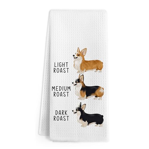 Funny Corgi Dog Hand Towels for Bathroom Kitchen Decor - Corgi Variation