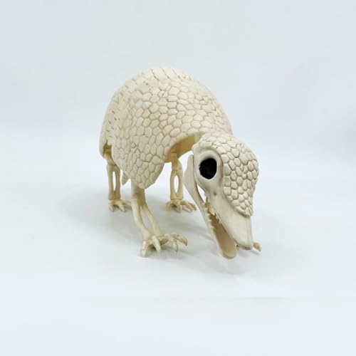 Armadillo Skeleton Halloween Decoration - Realistic Wildlife Scene, 14x4x6.25 Inches
