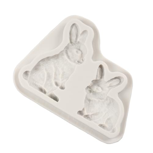 Easter Bunny Silicone Fondant Mold - Chocolate Candy & Cake Decor - Style A