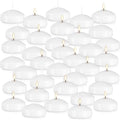 36 Pack White Floating Candles - Unscented, Drip-Free, Long-Lasting 3-Inch Decor