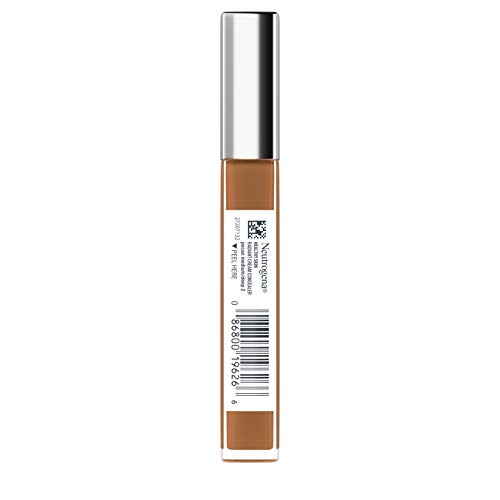 Neutrogena Healthy Skin Radiant Brightening Cream Concealer with Peptides & Vitamin E Antioxidant, Lightweight Perfecting Concealer Cream, Non-Comedogenic, Pecan Medium/Deep 02 with warm (Pack of 2)