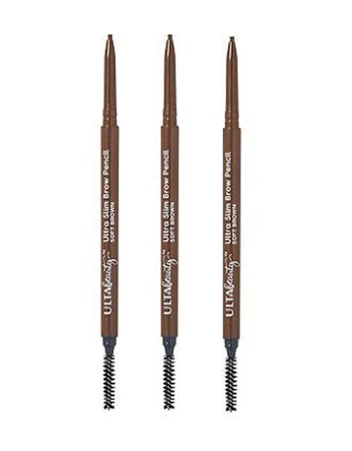 Ulta Beauty 3 Pack Ultra Slim Brow Pencil. Soft Brown. Size 0.003 oz
