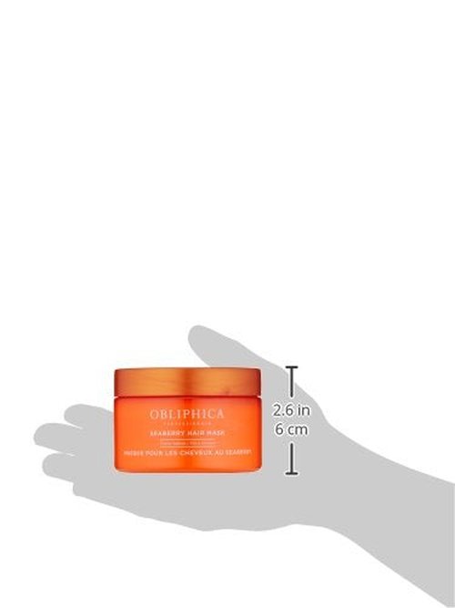 Obliphica Seaberry Hair Mask - Deep Conditioning Treatment for Dry, Frizzy, Color-Treated Hair - 8.5 Ounce