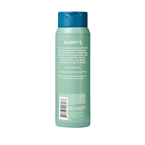 Harry's Body Wash Shower Gel for Men - Spring Scent - (3 Pack) 16 fl oz - Cleanses Skin During the Shower - No Parabens, Sulfates, or Dyes