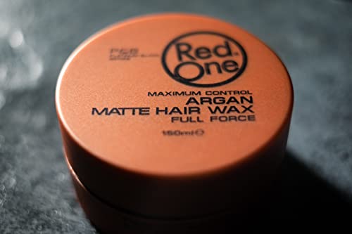 Matte Hair Wax with Argan Oil - Strong Hold, No Shine, Natural Finish, 150ml