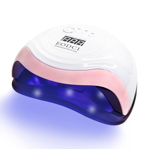 UV LED Nail Lamp 168W with Auto Sensor for Gel Nails - Pink Variation
