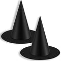 2-Pack Kids and Adults Witch Hats for Halloween Party Decorations with Hanging Rope