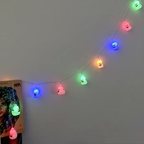 Battery Powered Animal Shape String Lights 1.65m 10 LEDs Duck Night Light for Holiday Decor