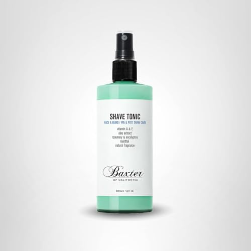 Baxter of California Shave Tonic For Men | Non-Drying | Hydrate & Strengthen | Aloe Extract and Eucalyptus | 4 fl oz.