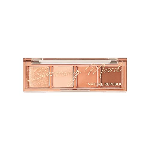 Nature Republic Daily Basic Palette 04 Coral - Eyeshadow Quad with Matte & Shimmer Shades