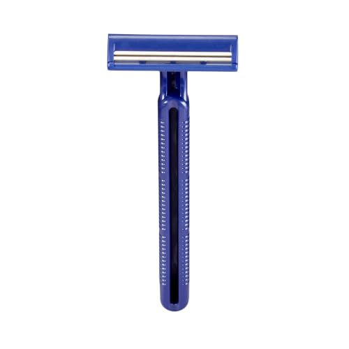 Disposable Razors Twin Blade 50 Count - Stainless Steel Blades, Blue Handle - McKesson
