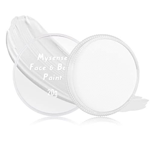 Water-Activated Body Paint for Skeleton Clown Day of the Dead Halloween - White, 20g