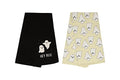 Halloween Ghost Dish Towels Set of 2 - Spooky Kitchen Decor, Hey Boo Ghost Design