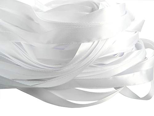 50PCS Ribbon Wands with Silver Bell for Wedding Party Decor - Streamers & Fairy Wands