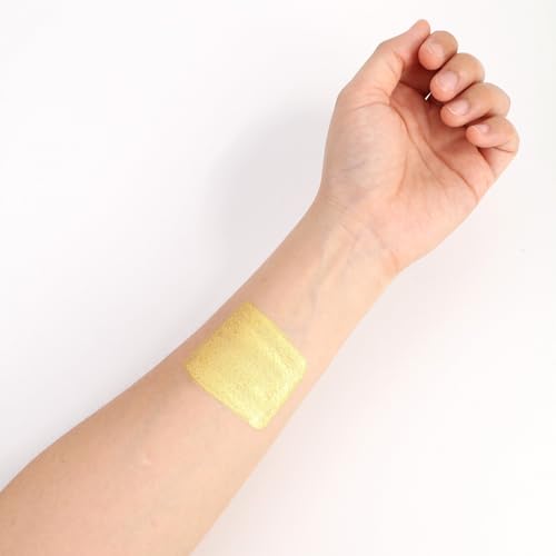 Gold Metallic Makeup Powder for Face & Body - Halloween & Cosplay SFX Kit - Variation: Gold
