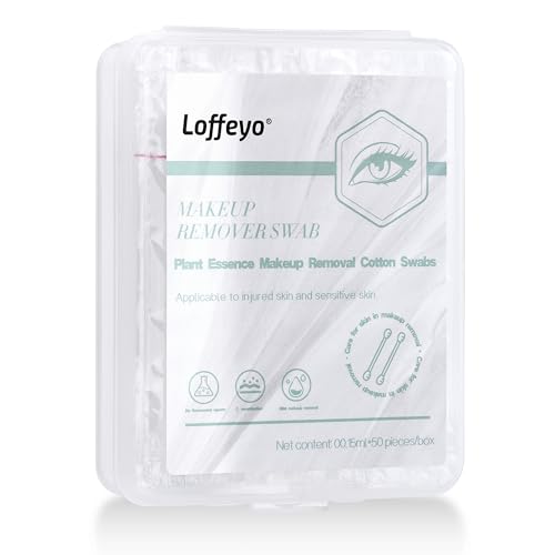 Liquid Makeup Remover Swabs for Waterproof Eye & Lip Makeup - 50 Pack